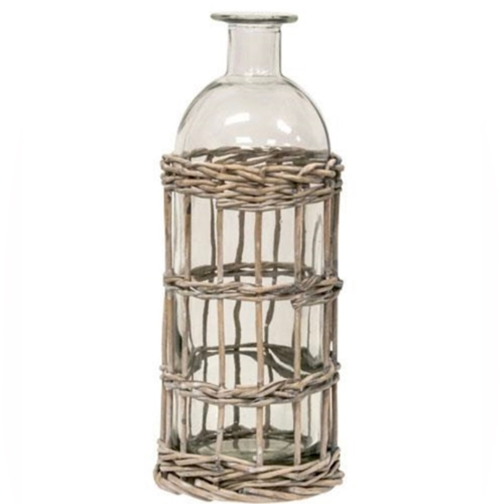 Graywash Willow Wrapped Bottle